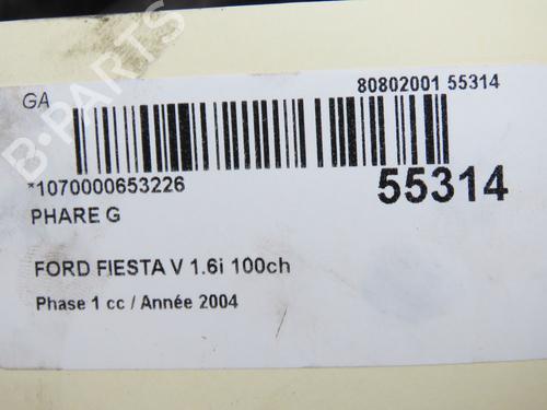 Optica esquerda FORD FIESTA V (JH_, JD_) 1.6 16V (100 hp) 31274453