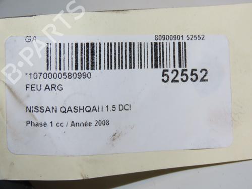 Left taillight NISSAN QASHQAI I (J10, NJ10) 1.5 dCi | BP28832779C34 