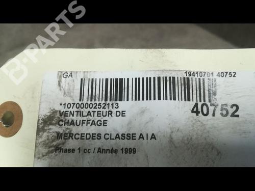 Heater blower motor MERCEDES-BENZ A-CLASS (W168) A 170 CDI (168.008) | BP9609887M62 