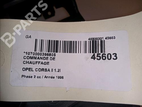 Climate control OPEL CORSA B (S93) 1.2 i 16V (F08, F68, M68) | BP11101138I5 