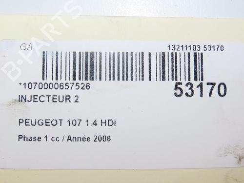 Used Injector PEUGEOT 107 (PM_, PN_) 1.4 HDi (54 hp) 28828840