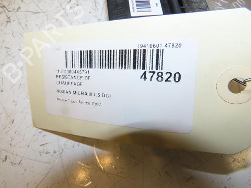 Heater resistor NISSAN MICRA III (K12) 1.5 dCi | BP17315619M108 