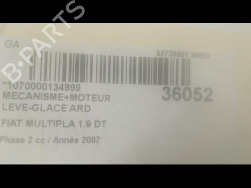 Used Rear right window mechanism Rear right window mechanism FIAT MULTIPLA (186_) 1.9 JTD (186AXE1A) (120 hp) 9599355 9599355