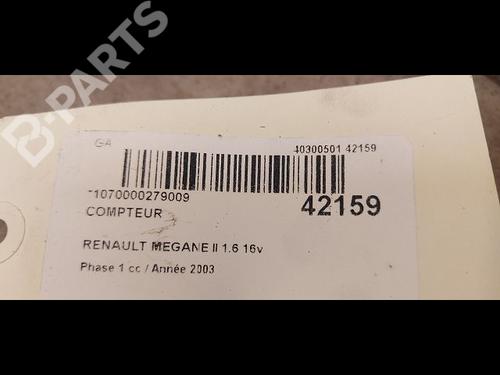 Instrument cluster RENAULT MEGANE II (BM0/1_, CM0/1_) 1.6 16V (BM0C, CM0C) | BP9613906C47 