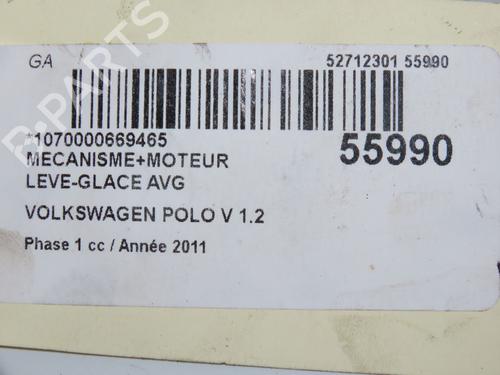 Front left window mechanism VW POLO V (6R1, 6C1) 1.2 TDI | BP32399679C22