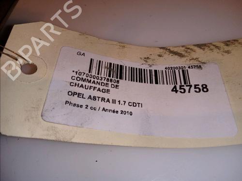 Climate control OPEL ASTRA H GTC (A04) 1.7 CDTI (L08) | BP12116871I5