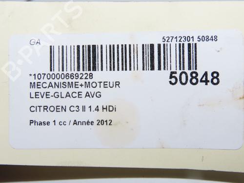 Front left window mechanism CITROËN C3 II (SC_) 1.4 HDi 70 (SC8HZC, SC8HR0, SC8HP4) | BP33008089C22 - Image 5