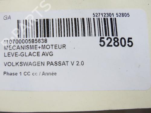 Front left window mechanism VW PASSAT CC B6 (357) 2.0 TDI | BP36939857C22  - Image 6
