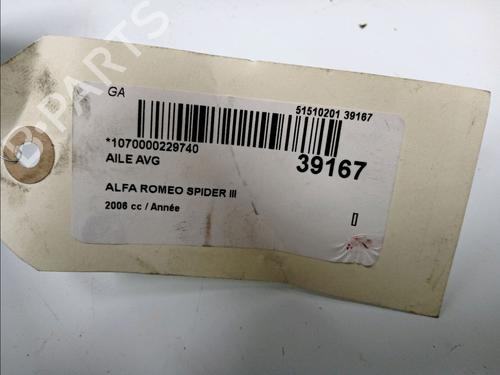 Left front fenders ALFA ROMEO SPIDER (939_) 2.2 JTS (939EXB1B, 939EXB11) | BP23175363C41