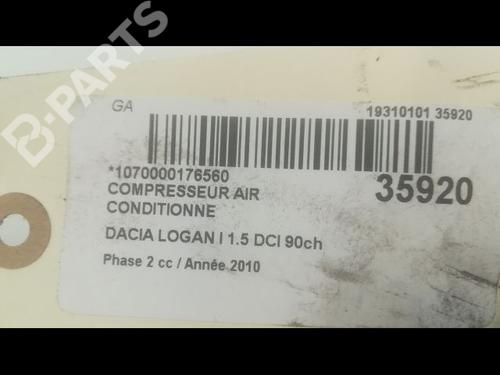 AC compressor DACIA LOGAN MCV (KS_) 1.5 dCi (KS0W) | BP9602353M34 