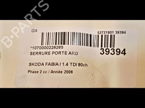 Used Rear right lock SKODA FABIA I (6Y2) 1.4 TDI (80 hp) 9607123