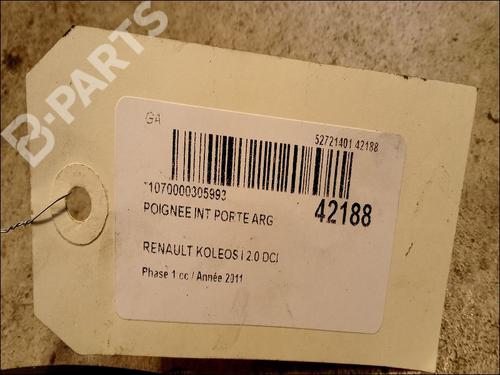 Rear left interior door handle RENAULT KOLEOS I (HY_) 2.0 dCi 4x4 (HY0K) | BP9617046I15 
