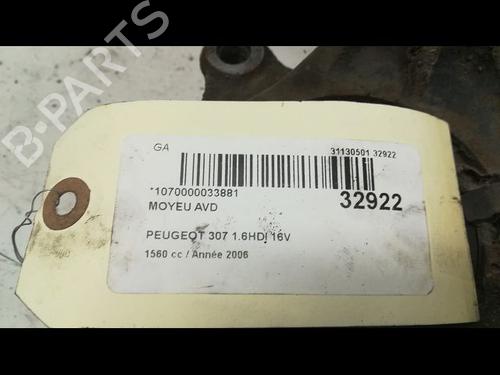 Left front steering knuckle PEUGEOT 307 (3A/C) 1.6 HDi | BP23173188M25 