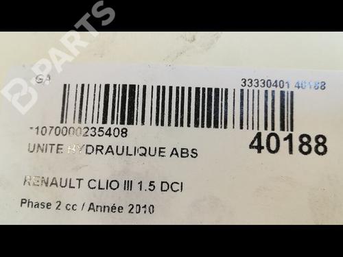ABS pump RENAULT CLIO III (BR0/1, CR0/1) 1.5 dCi (BR17, CR17) | BP9613904M43 