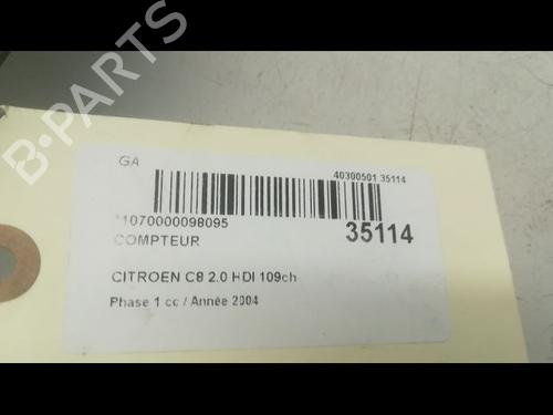 Quadrante CITROËN C8 (EA_, EB_) 2.0 HDi (110 hp) 9597179