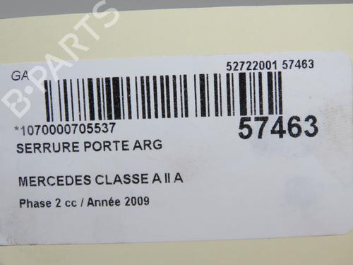 Rear left lock MERCEDES-BENZ A-CLASS (W169) A 180 CDI (169.007, 169.307) | BP32179184C100 