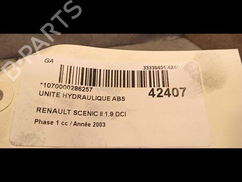 Used ABS pump RENAULT SCÉNIC II (JM0/1_) 1.9 dCi (JM0G, JM12, JM1G, JM2C) (120 hp) 9614929