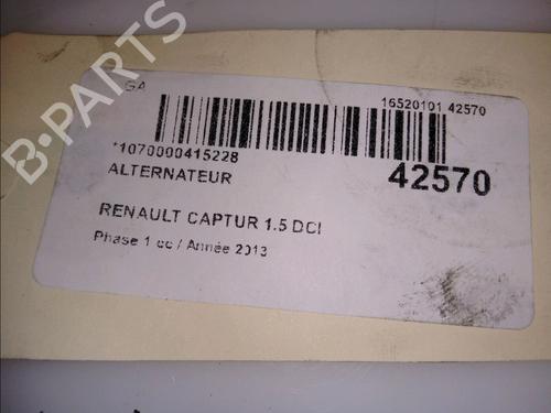 Generator RENAULT CAPTUR I (J5_, H5_) 1.5 dCi 90 (J5N4, J5M5, J5MW, J5M6, J5AL, J5AJ) (90 hp) 11824917