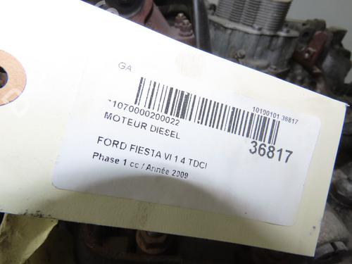 Engine FORD FIESTA VI (CB1, CCN) 1.4 TDCi | BP36493217M1 - Image 3