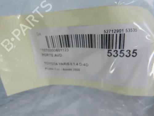Right front door TOYOTA YARIS (_P9_) 1.4 D-4D (NLP90_, NLP90R) | BP28831265C3 