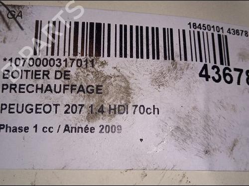 Elektronisk modul PEUGEOT 207 (WA_, WC_) 1.4 HDi (68 hp) 10396416