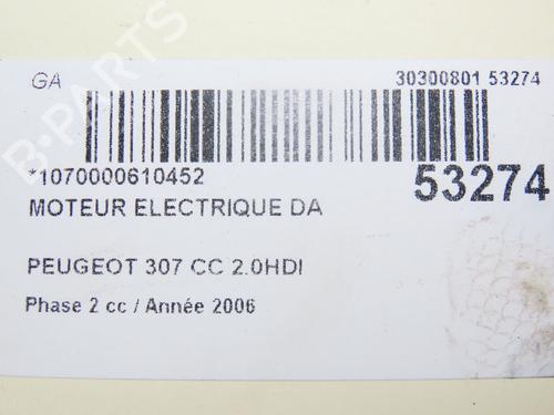 Styring servopumpe PEUGEOT 307 CC (3B) 2.0 HDi 135 (136 hp) 28829735