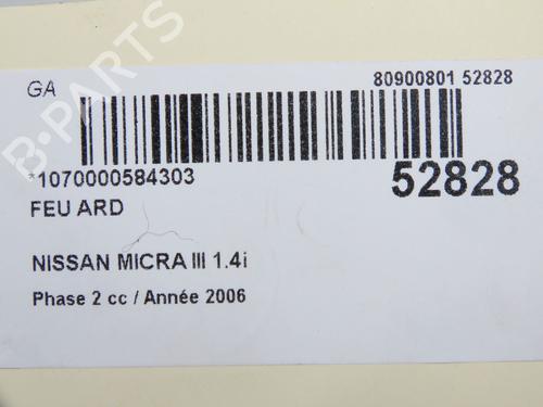 Used Right taillight Right taillight NISSAN MICRA III (K12) 1.4 16V (88 hp) 33681102 33681102