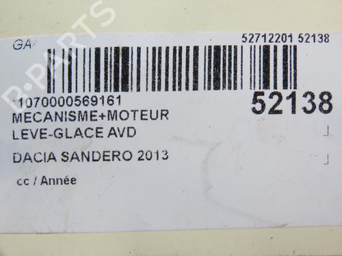 front-right-window-mechanism-dacia-sandero-ii-tce-90-b8m1-b8ma-b8ac-807208433r-2012-22920134 main image