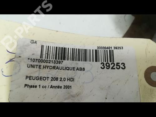 ABS pump PEUGEOT 206 Hatchback (2A/C) 2.0 HDI 90 | BP9605313M43 