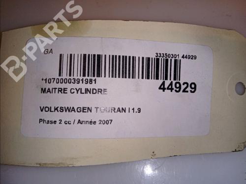 Brake master cylinder VW TOURAN (1T1, 1T2) 1.9 TDI | BP11100454M77 