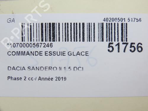 Rattstammestilk DACIA SANDERO II 1.5 Blue dCi 95 (B8JL) (95 hp) 28830411