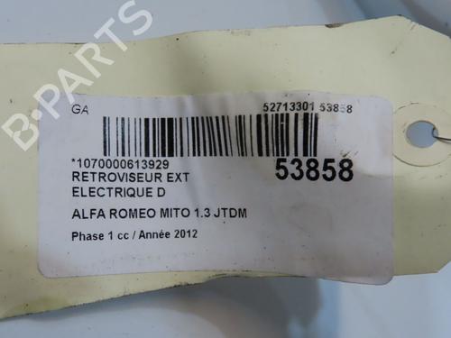Used Right mirror Right mirror ALFA ROMEO MITO (955_) 1.3 MultiJet (955AXP1A, 955AYC1A) (95 hp) 33744819 33744819