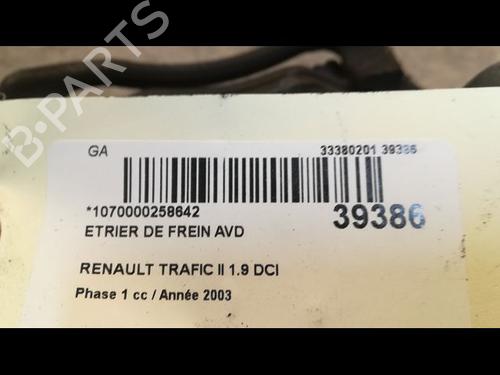 Used Right front brake caliper RENAULT TRAFIC II Van (FL) 1.9 dCi 80 (FL0B) (82 hp) 23173927