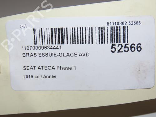 Front windshield wiper arm SEAT ATECA (KH7, KHP) 1.6 TDI | BP28832925C143 