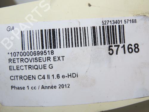 Used Left mirror CITROËN C4 II (NC_) 1.6 HDi 110 (112 hp) 32332374