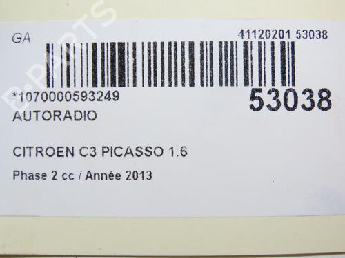Bilradio CITROËN C3 Picasso (SH_) 1.6 HDI 90 | BP28968060E6 
