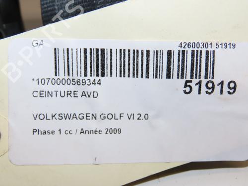 Used Front right belt tensioner VW GOLF VI (5K1) 2.0 TDI (140 hp) 28830694