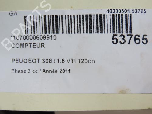 Used Instrument cluster PEUGEOT 308 SW I (4E_, 4H_) 1.6 16V (120 hp) 28830519