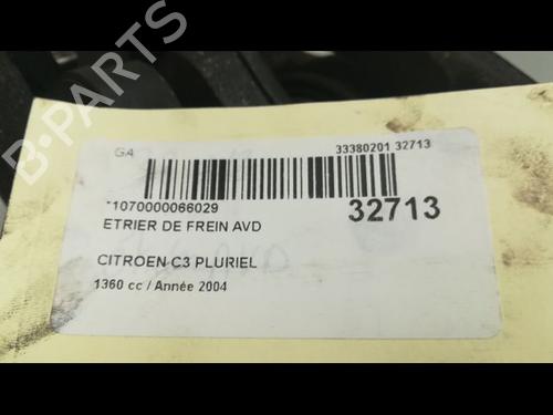 Right front brake caliper CITROËN C3 Pluriel (HB_) 1.4 | BP14877139M104 