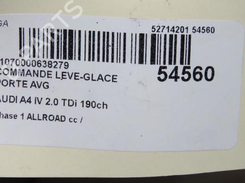 Used Left front window switch Left front window switch AUDI A4 B9 (8W2, 8WC) 2.0 TDI (150 hp) 40554317 40554317