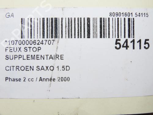 Luz central de freno CITROËN SAXO (S0, S1) 1.5 D | BP28832910L11