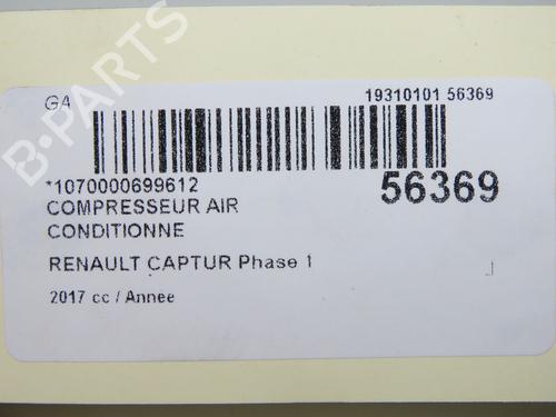 AC-Kompressor RENAULT CAPTUR I (J5_, H5_) 1.5 dCi 110 (110 hp) 31605858