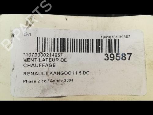 Heater blower motor RENAULT KANGOO (KC0/1_) 1.5 dCi (KC08, KC09) | BP23172512M62