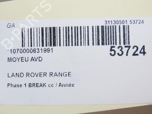 Used Left front steering knuckle LAND ROVER RANGE ROVER EVOQUE (L538) 2.2 D (150 hp) 28829824