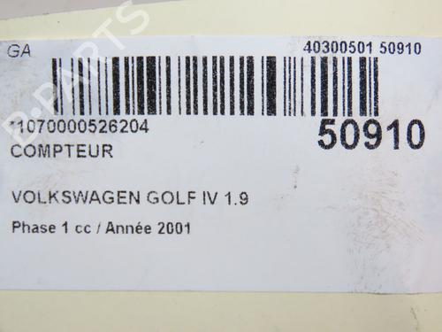 Instrument cluster VW GOLF IV (1J1) 1.9 TDI | BP28967965C47 