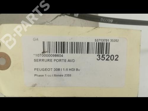 Front right lock PEUGEOT 308 I (4A_, 4C_) 1.6 HDi | BP9597198C97 