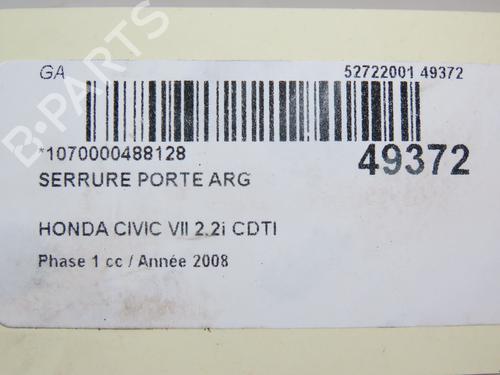 Rear left lock HONDA CIVIC VIII Hatchback (FN, FK) 2.2 CTDi (FK3) | BP28969067C100 