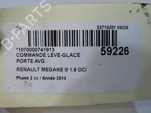 Left front window switch RENAULT MEGANE III Hatchback (BZ0/1_, B3_) 1.6 dCi (BZ00, BZ12, BZ13) | BP38491542I27 - Image 4