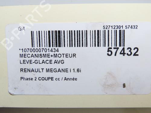 Used Front left window mechanism Front left window mechanism RENAULT MEGANE I Coach (DA0/1_) 1.6 16V (DA0B, DA04, DA11) (107 hp) 32457532 32457532