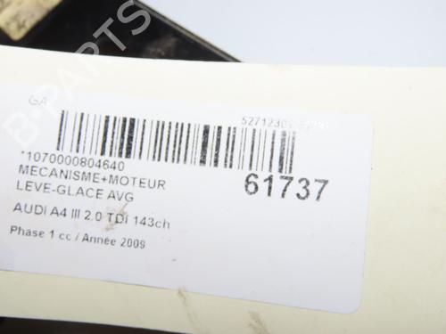 front-left-window-mechanism-audi-a4-b8-8k2-2007-2008-2009-2010-2011-2012-2013-2014-2015-2016-2017-39997085 main image